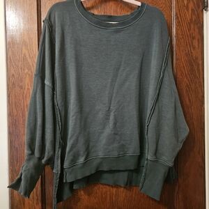 We The Free Forest Green Oversized Sweatshirt